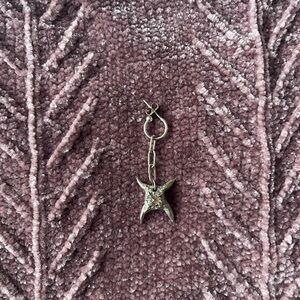 Sterling silver Oubliette “Slug” single earring